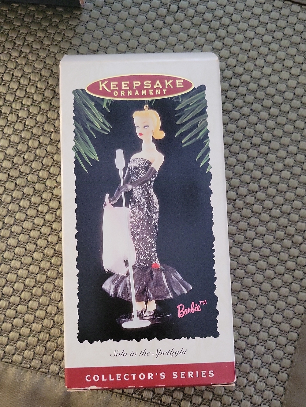 Hallmark Barbie Keepsake Ornament in Black and White Evening Gown